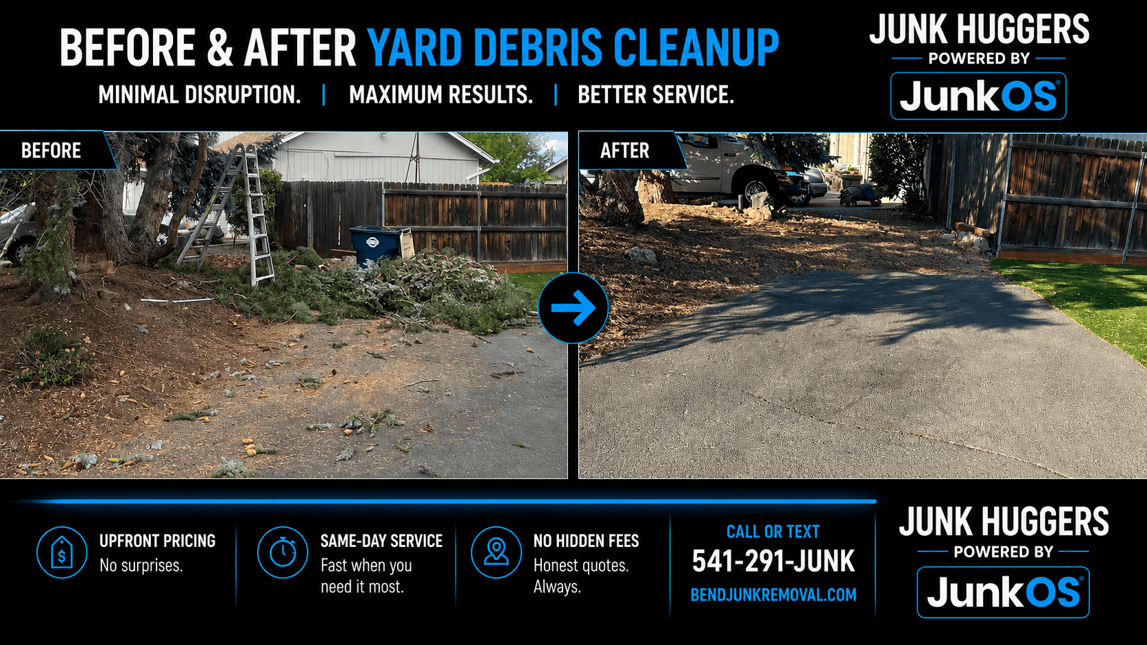 Yard debris cleanup