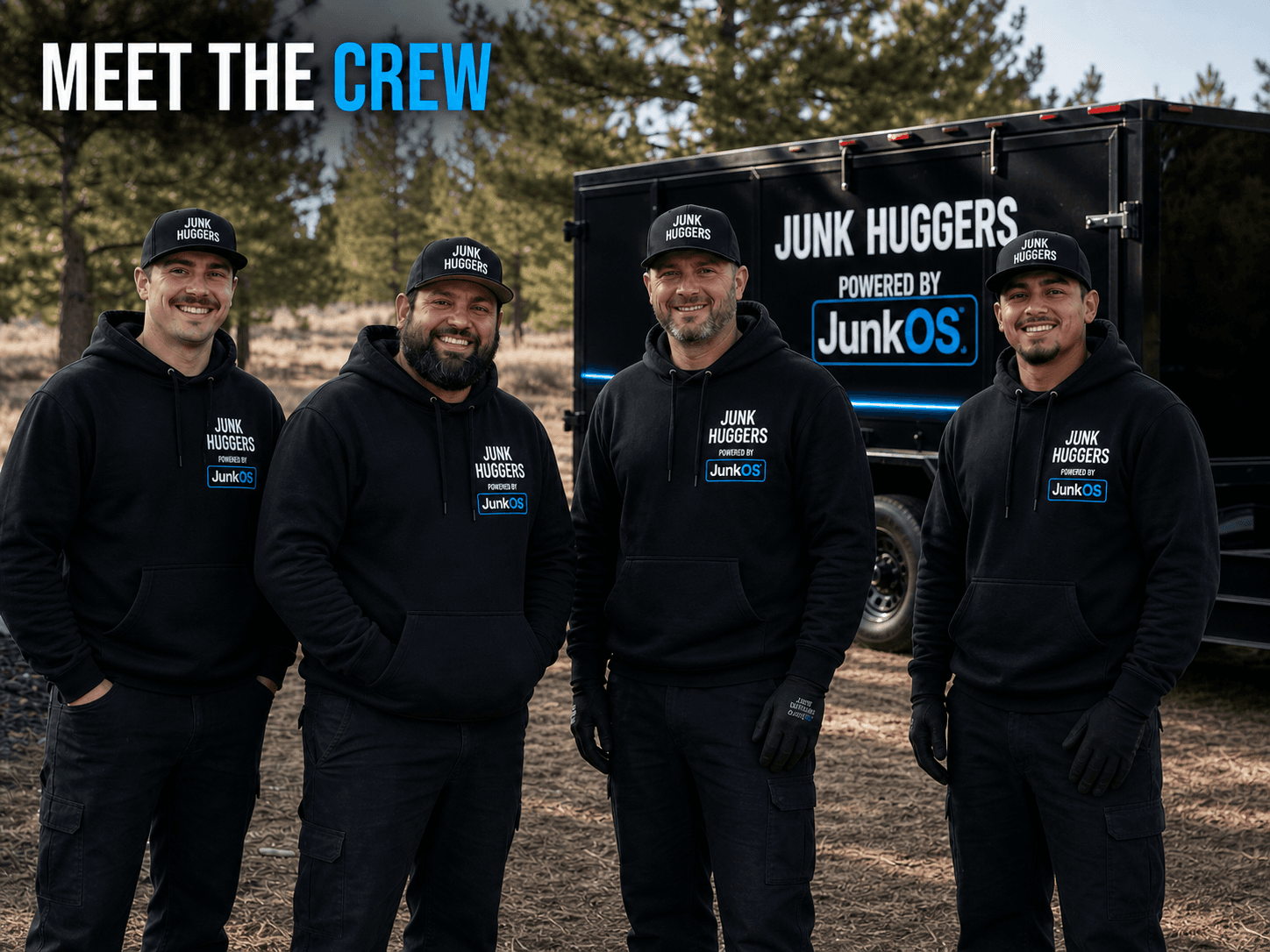 Junk Huggers truck and crew