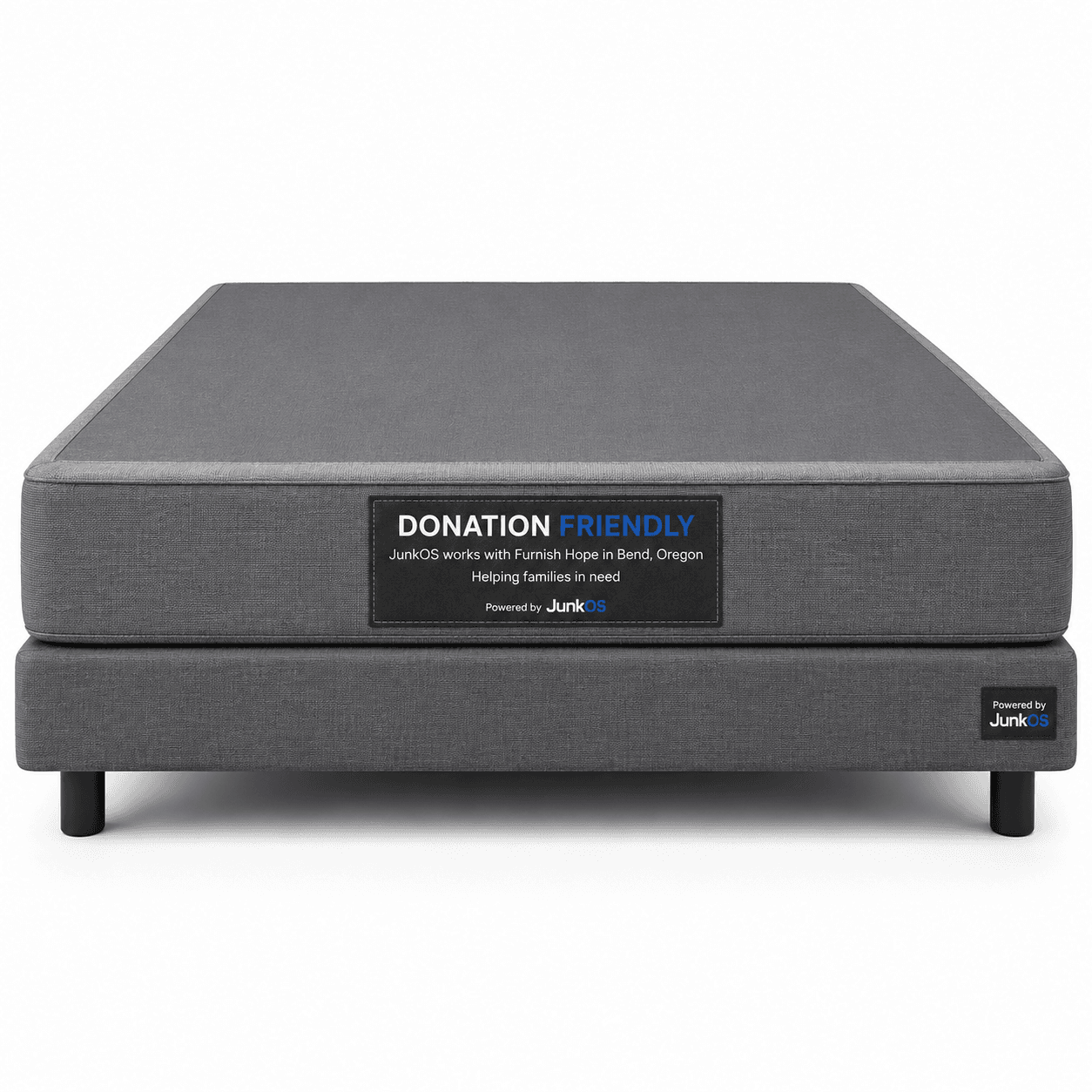 Donation-friendly mattress and box spring set